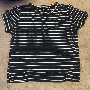 M black and white crop top good condition still new
